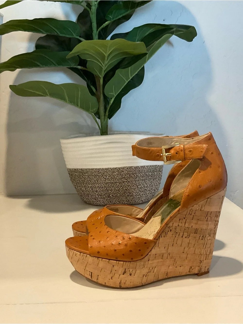 MICHAEL Michael Kors Tan Wedge Sandals